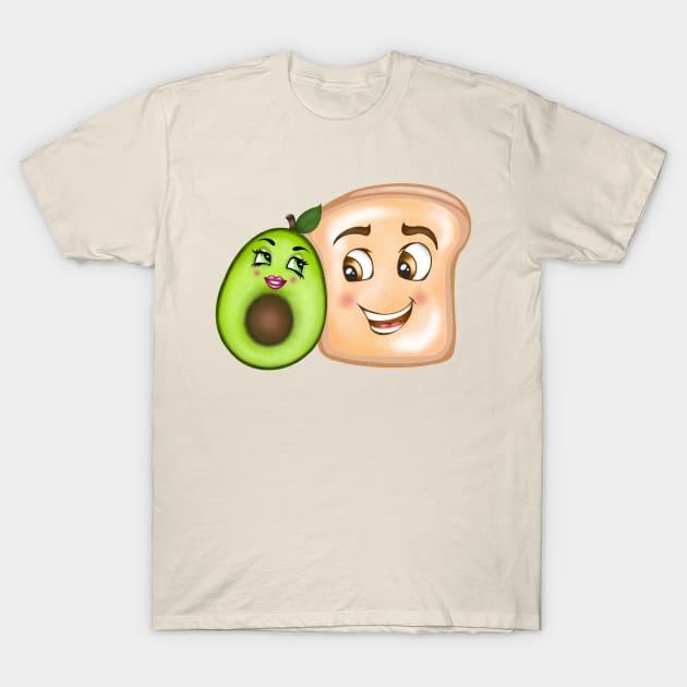 Avocado Toast Love T-Shirt by AdrienneAllen